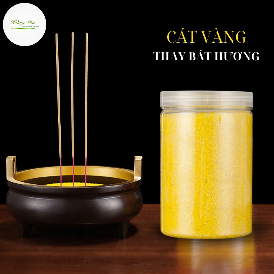 Cát vàng thay bát hương