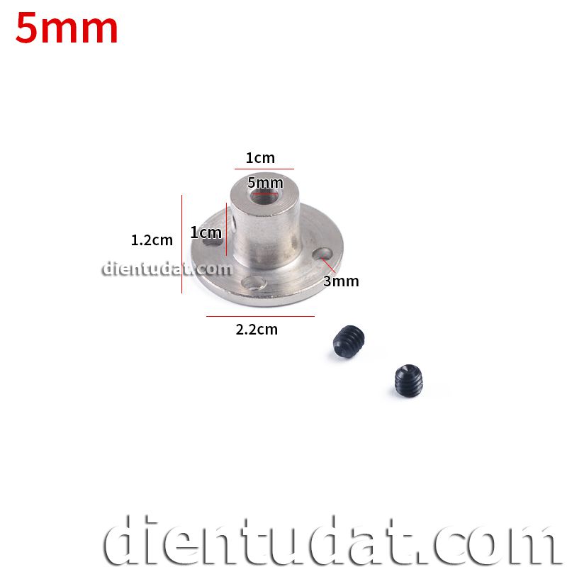 Khớp Nối Mặt Bích Trục 5mm