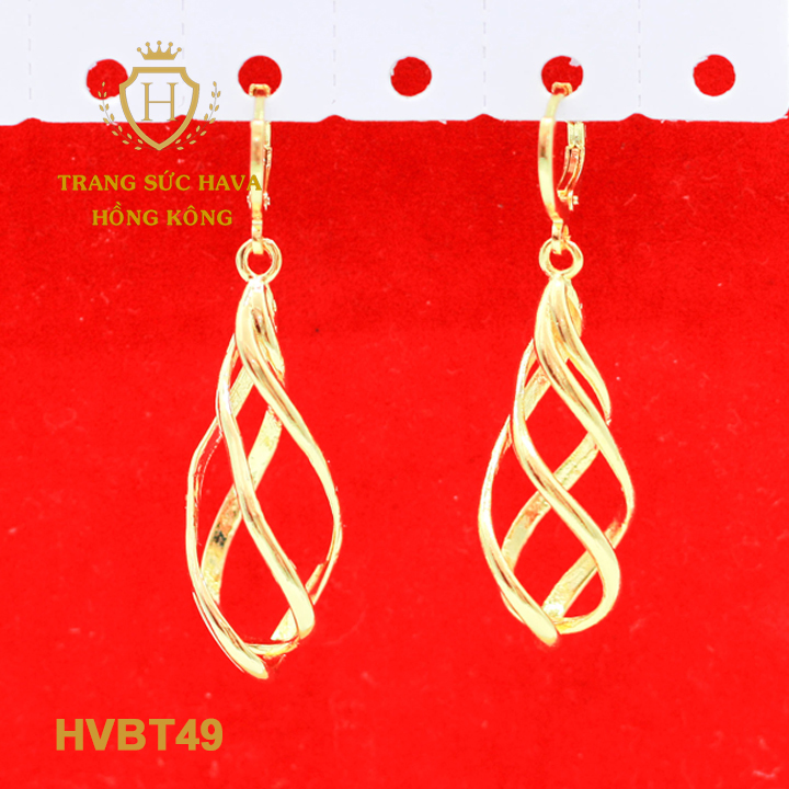 Ear rings, earrings, earrings female applique stone designs long, titanium plating real gold 10K, 18K, 24K high-end (not black)-jewelry Hava Hong Kong style fashion