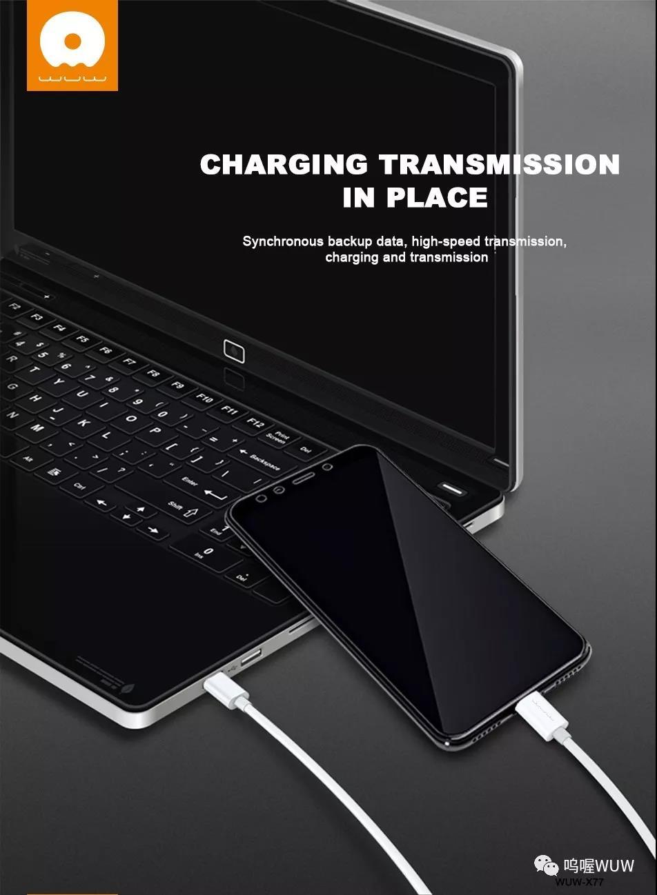 Dây sạc WUW-X77 Type C to Type C/Android