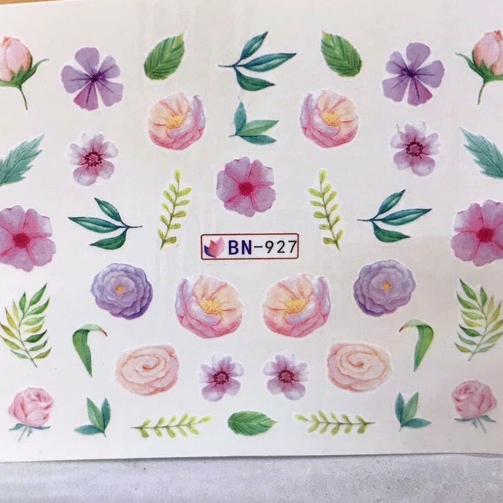 [HCM]Combo 5 Stick dán móng siêu cute 15k/ 5 tấm (Mẫu ngẫu nhiên)