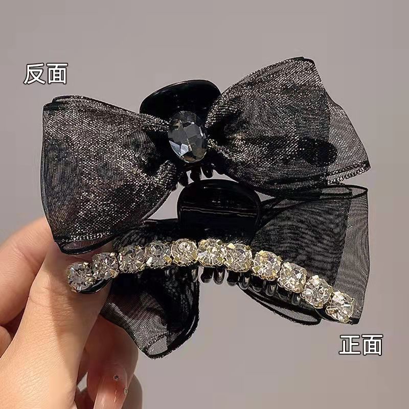 Kẹp Tóc Nơ Bướm Đính Đá Thời Trang Hàn Quốc Cao Cấp