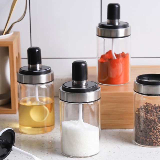 Dụng cụ xay tiêu , lọ xay tiêu thủy tinh , cối xay tiêu lưỡi sắc bén, xay hạt khô siêu nhanh cầm tay , hũ đựng tiêu