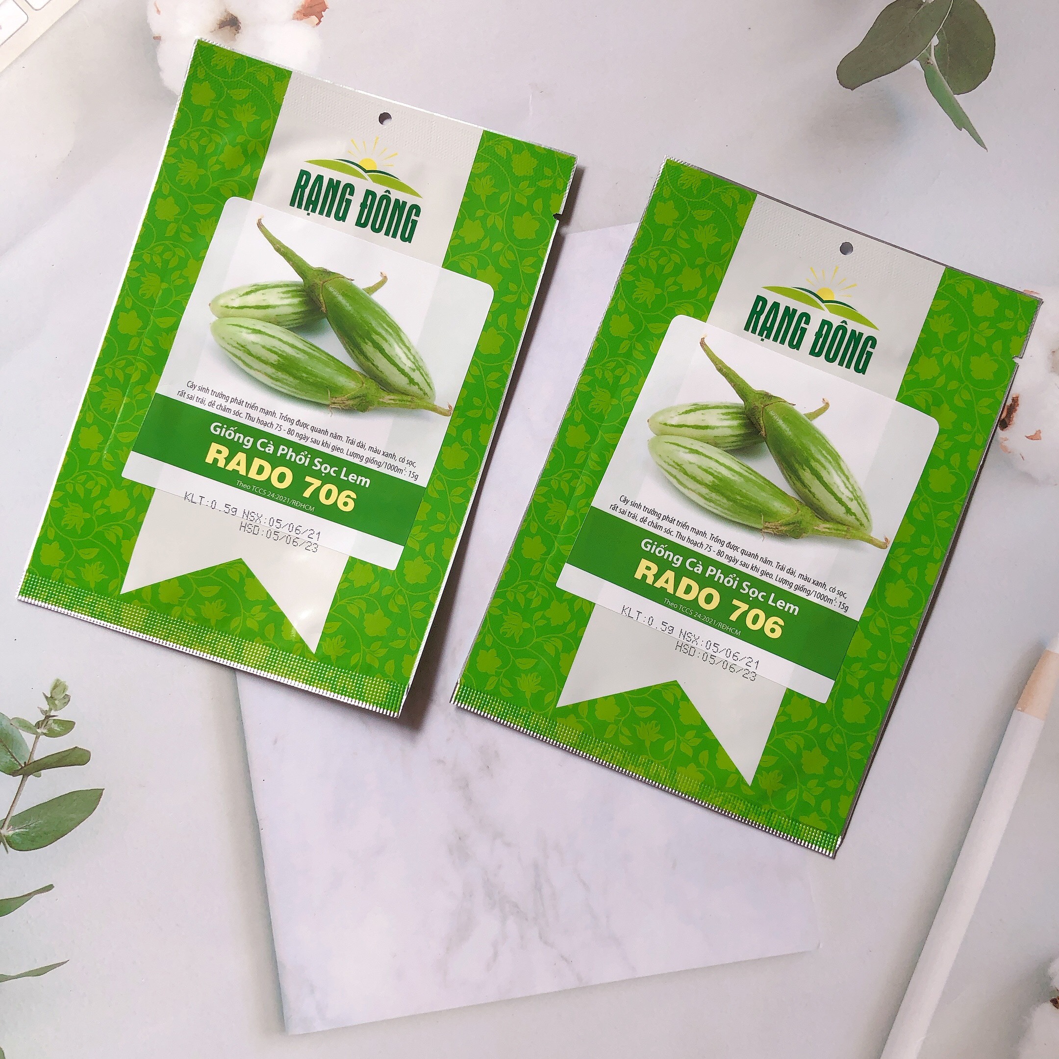 Hạt giống cà phổi sọc lem rado 706 rd gói 0.5gr