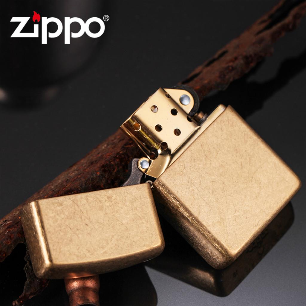 Bật lửa Zippo phổ thông classic mờ cát vàng xước bản Vỏ Dày (armor)
