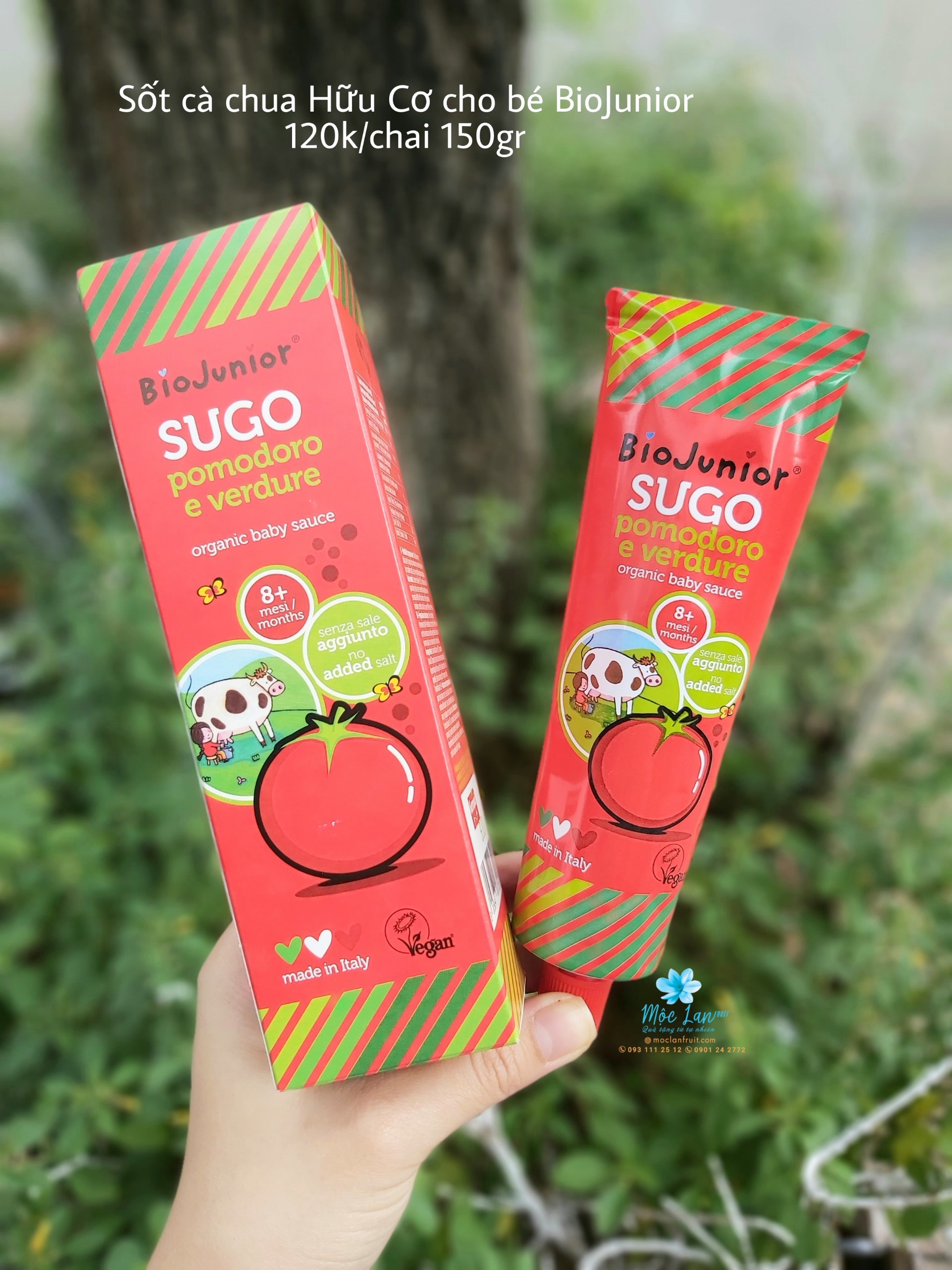 Sốt cà chua hữu cơ cho bé Bio Junior 150g ( Từ 8 tháng tuổi)