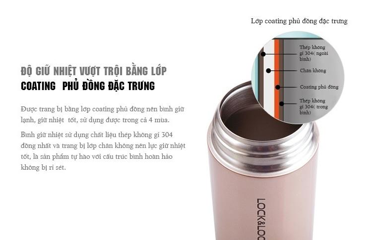 Bình giữ nhiệt Feather Light 500ml Lock&Lock LHC3220