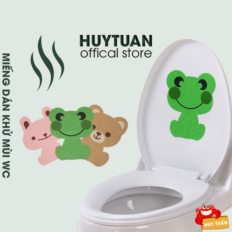 Miếng dán khử mùi nhà vệ sinh nhiều họa tiết giao ngẫu nhiên hình