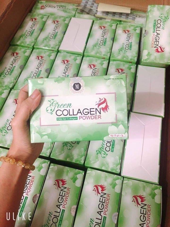 Bột diệp lục collagen (hộp 30 gói)