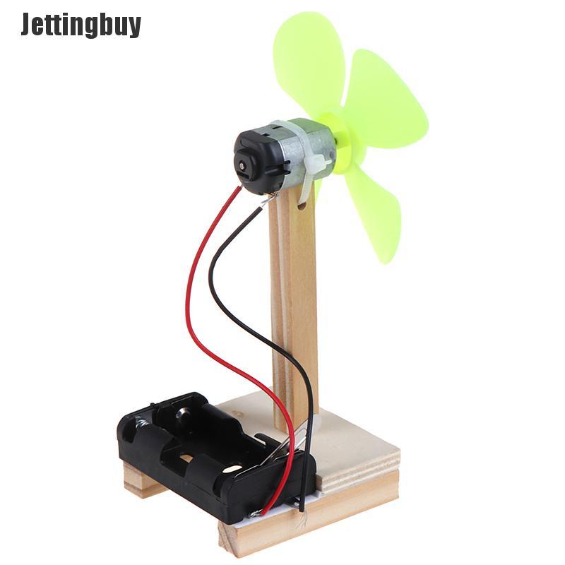 Jettingbuy DIY Electric Fan Experiment Model Physics Science Elementary Education Toys