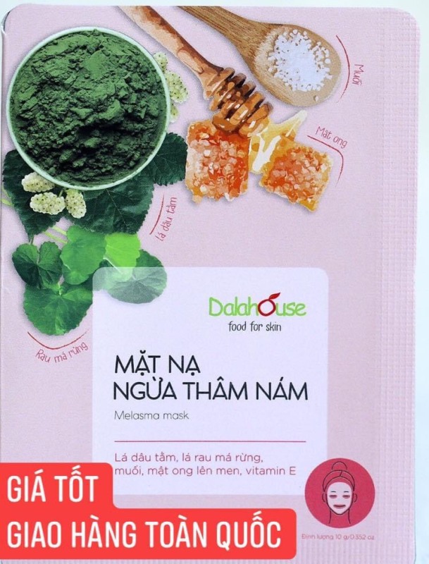 Mặt nạ ngừa thâm nám Dalahouse -Giúp mờ thâm nám ,tái tạo tế bào mới ,làm trắng da tự nhiên ,ngăn ngừa lão hóa giá rẻ