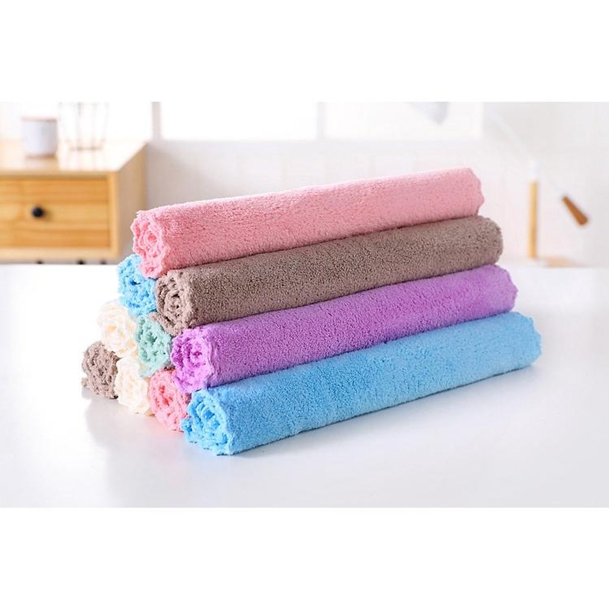 Khăn Mặt Lông Cừu 30x50CM (MÀU NGẪU NHIÊN)