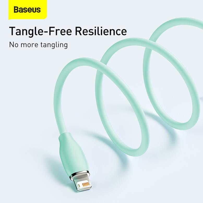 Cáp sạc nhanh cho IPhone Baseus Jelly Liquid Silica Gel Fast Charging 2.4A Data Cable