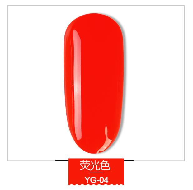 Sơn móng gel AS lẻ 6 màu xanh huỳnh quang YG chai 15ml