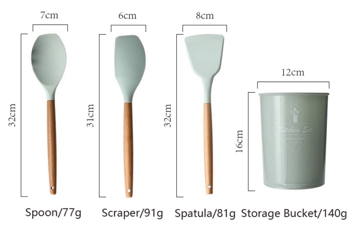 Bộ Dụng Cụ Nhà Bếp 11 Món Silicon