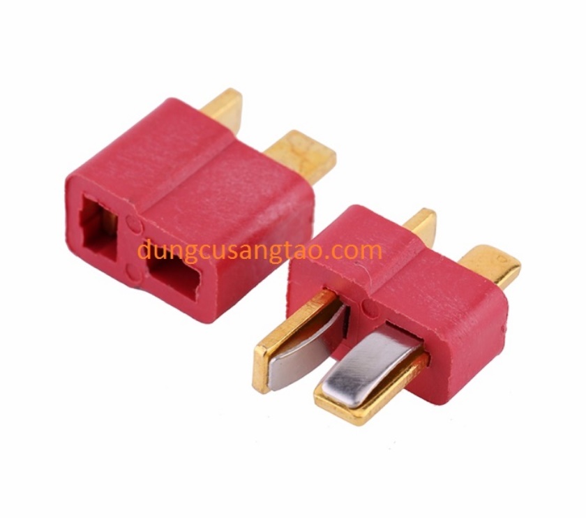 Chấu cắm T plug (chấu kết nối nhanh motor DC với nguồn)-1cặp