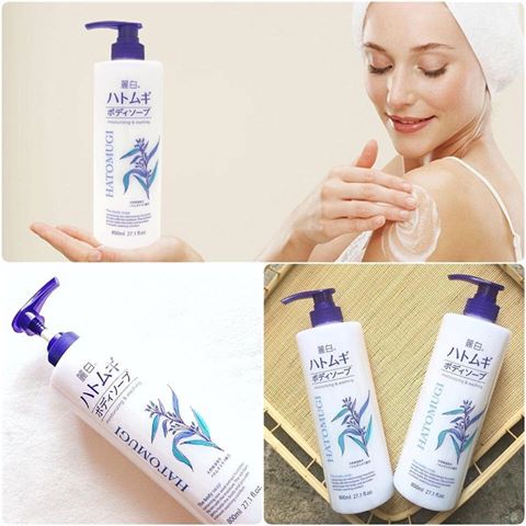 Sữa Tắm Hatomugi Dưỡng Sáng Da 800ml.