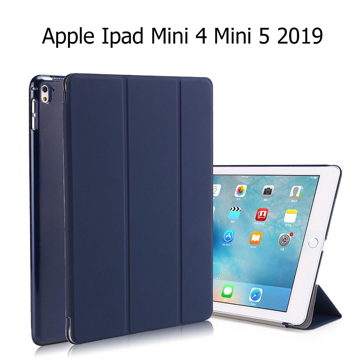 Bao Da Cover Cho Ipad Mini 4 Mini 5 2019 Hỗ Trợ Smart cover