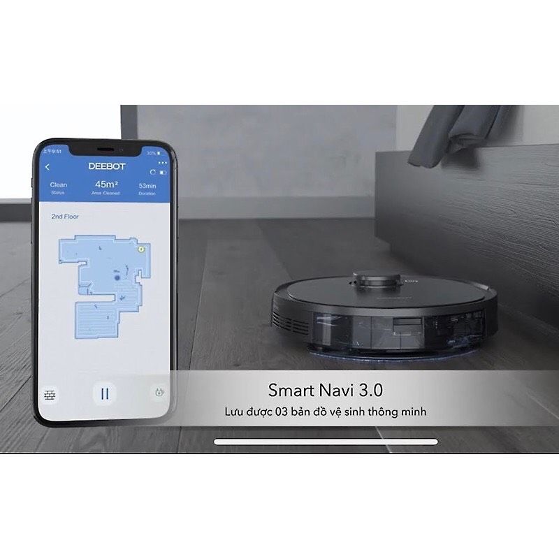Robot hút bụi lau nhà Deebot Ecovacs T5 Hero (DX96)
