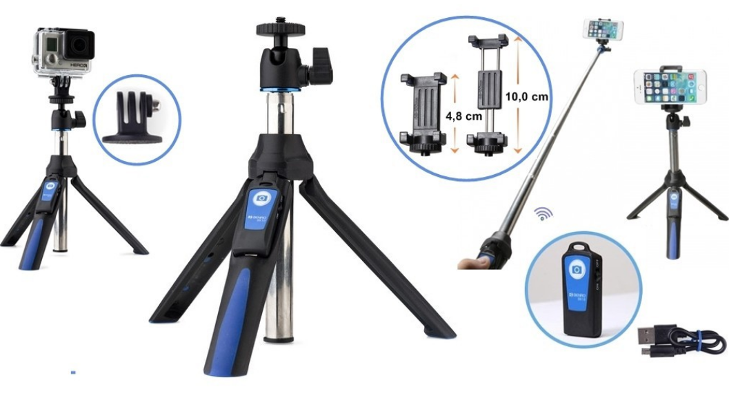 TRIPOD/MONOPOD/ GẬY SELFIE MEFOTO MK10