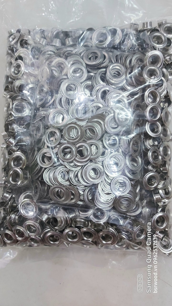 Khoen ore 8mm Khuy mắt cáo đóng bạt, bấm bạt, bấm túi giấy Bằng sắt Bán sỉ Túi 1kg