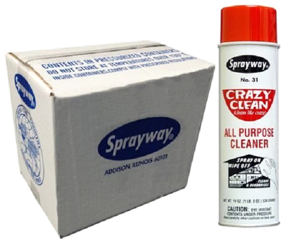 Chai xịt chất tẩy đa năng Sprayway crazy clean 31