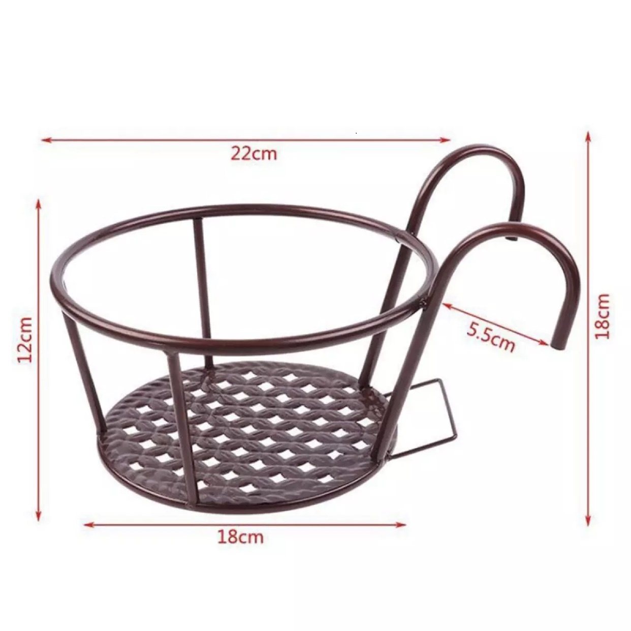 Combo 3 Giá sắt treo chậu hoa ban công FL-GS1