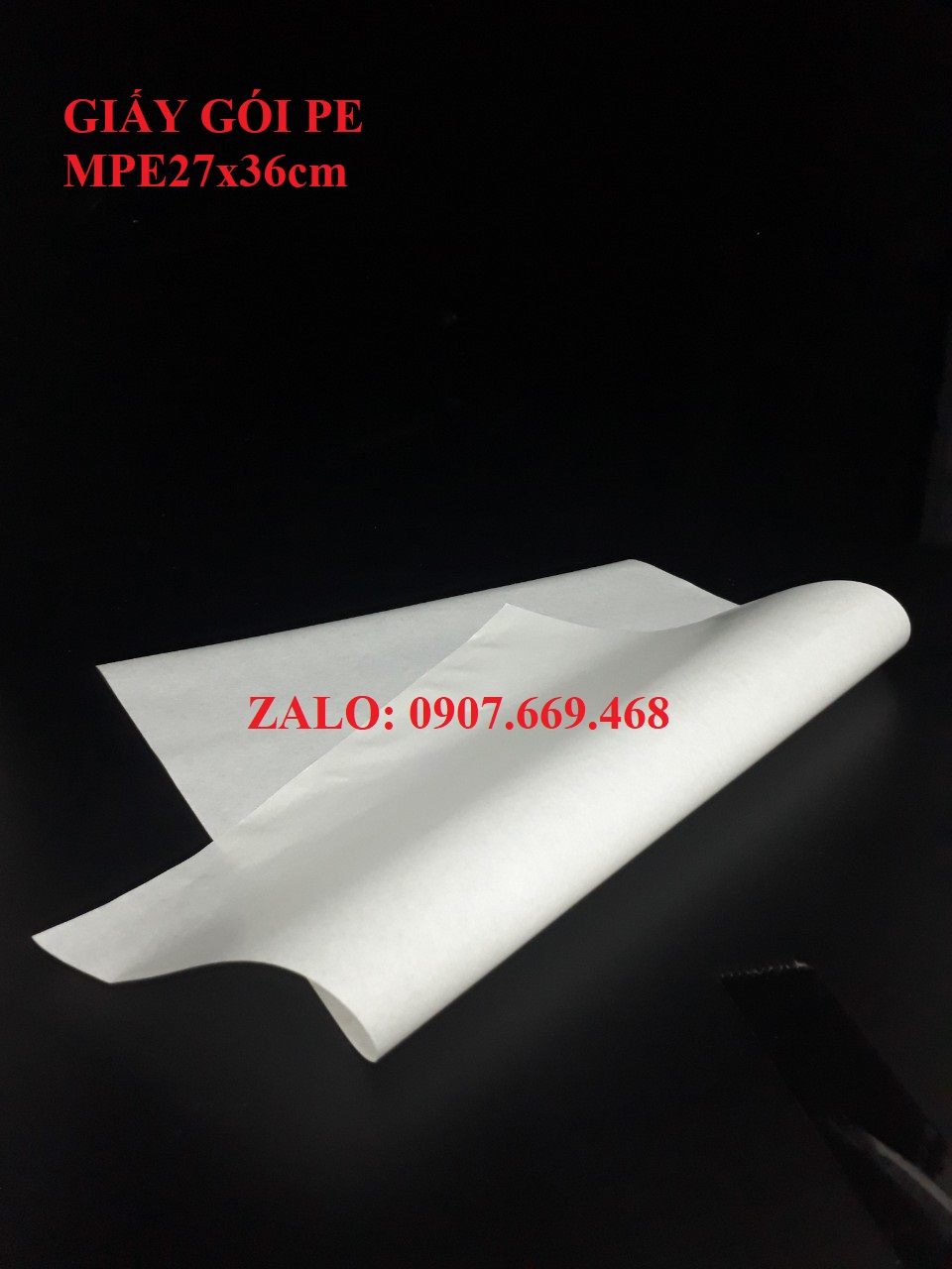 giấy gói tráng PE dùng gói thịt sống ( 500 tờ size 27x36cm )