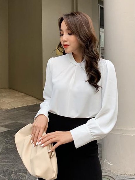 ÁO SƠ MI CỔ XOẮN THỜI TRANG NGOCTRANSHOP - NT3326