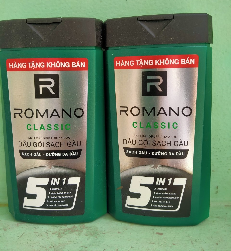 Combo 2 chai dầu gội 5 in 1 romano 150gram