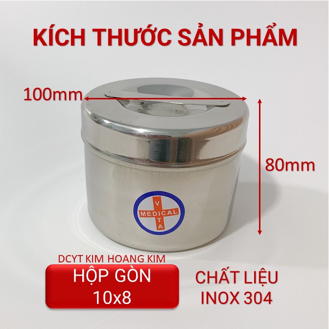 Hộp gòn đúc inox, hộp lưu mẫu các size đựng gòn, dụng cụ sơ cứu sản xuất tại Việt Nam