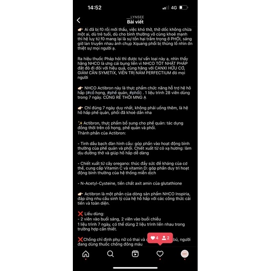 Actibron -thải độc phổi của Pháp có bill