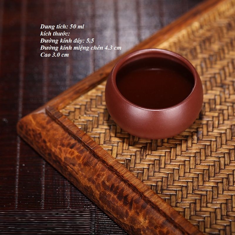 Chén Tử Sa Nghi Hưng 50 ml Tử Chu Nê