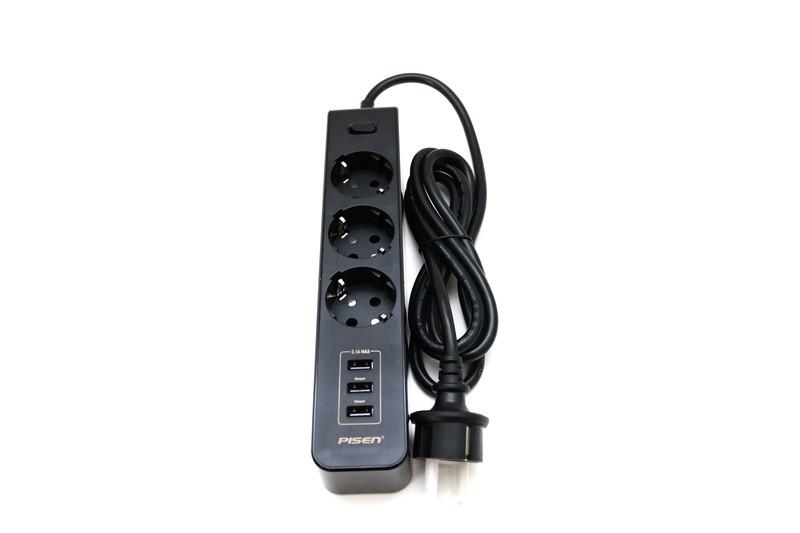 Ổ cắm điện Pisen 303-EP ( 3xAC, 3x USB )