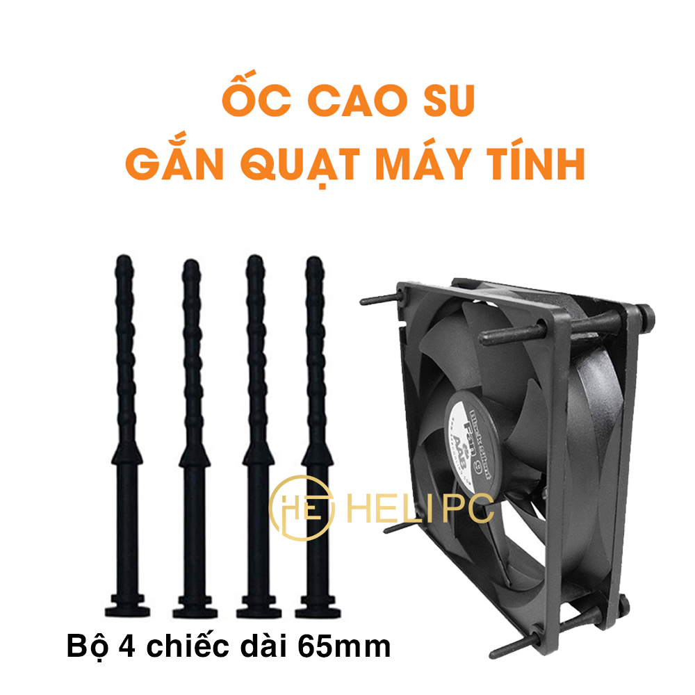 Ốc cao su gắn quạt máy tính - Ốc fan case cao su – Bộ 4 ốc