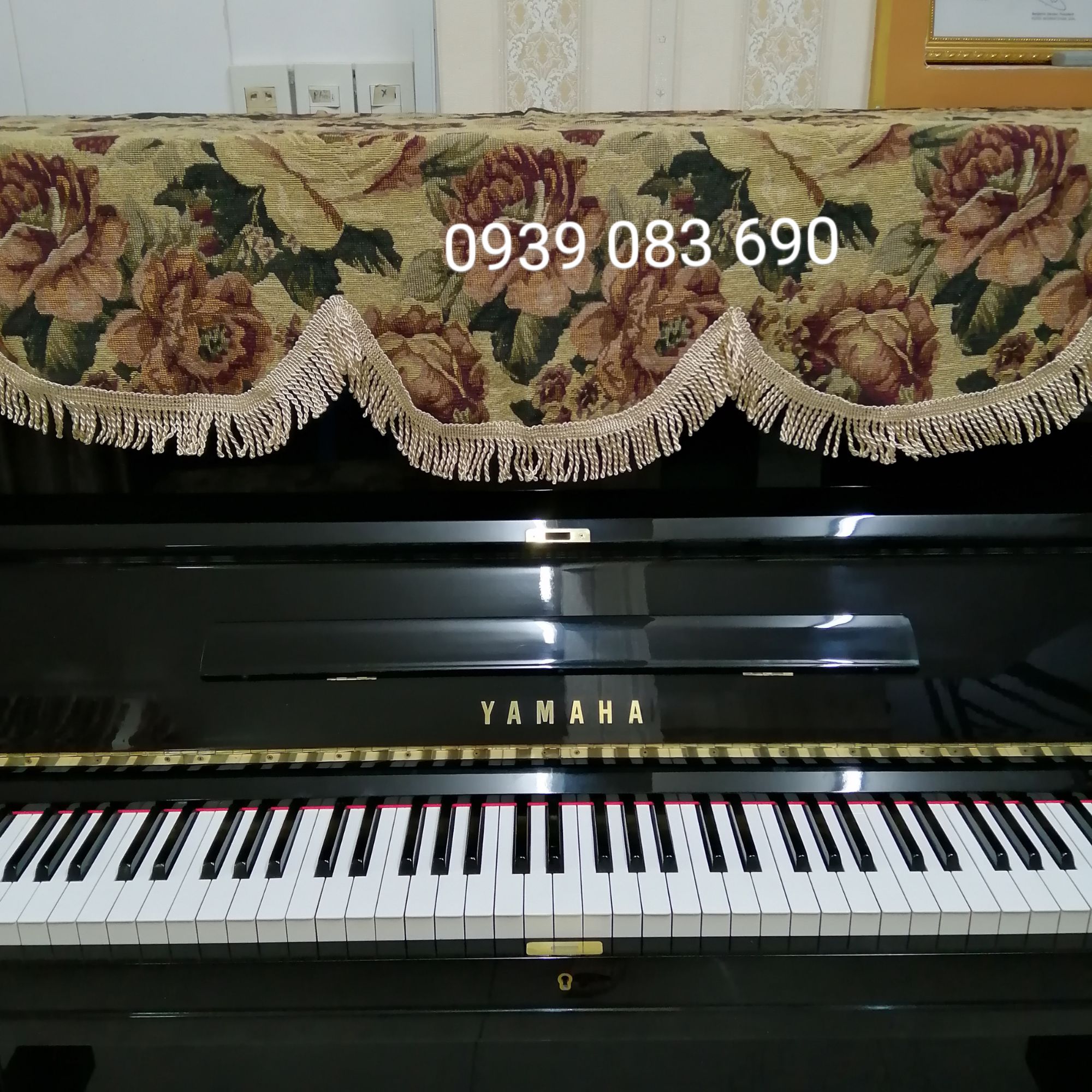 [HCM]KHĂN PHỦ ĐÀN PIANO CƠ HỌA TIẾT HOA CỔ ĐIỆN NHẬP KHẨU TỪ NHẬT