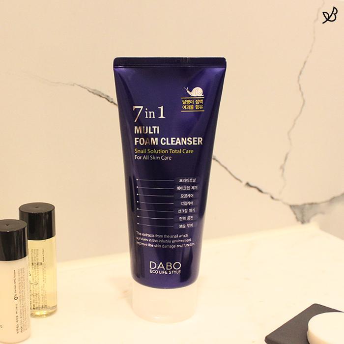Sữa rửa mặt 7 in 1 Dabo trắng da,  sạch nhờn Hàn Quốc 180ml.