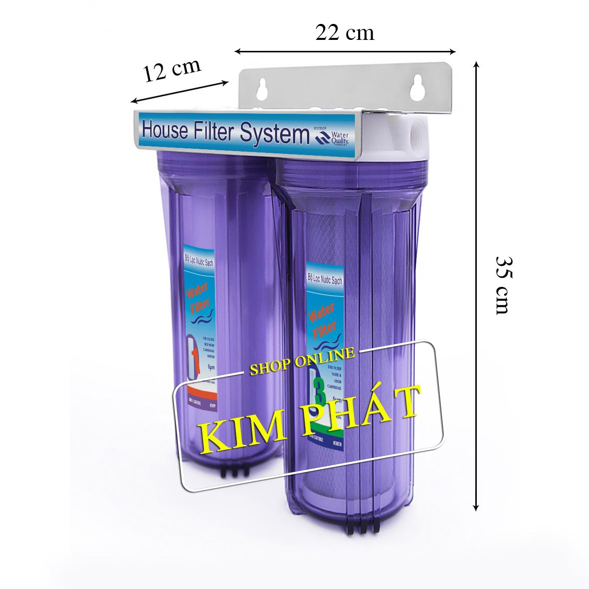 [HCM]Bộ lọc nước sinh hoạt 2 cấp -2T