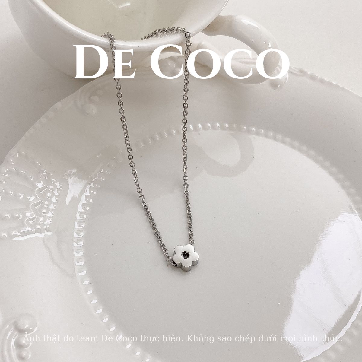 [KHÔNG ĐEN GỈ] Vòng cổ mặt hình hoa Elise De Coco