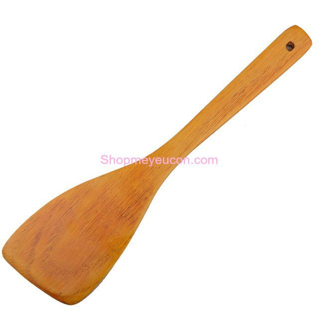 Xẻng gỗ dài đảo thức ăn