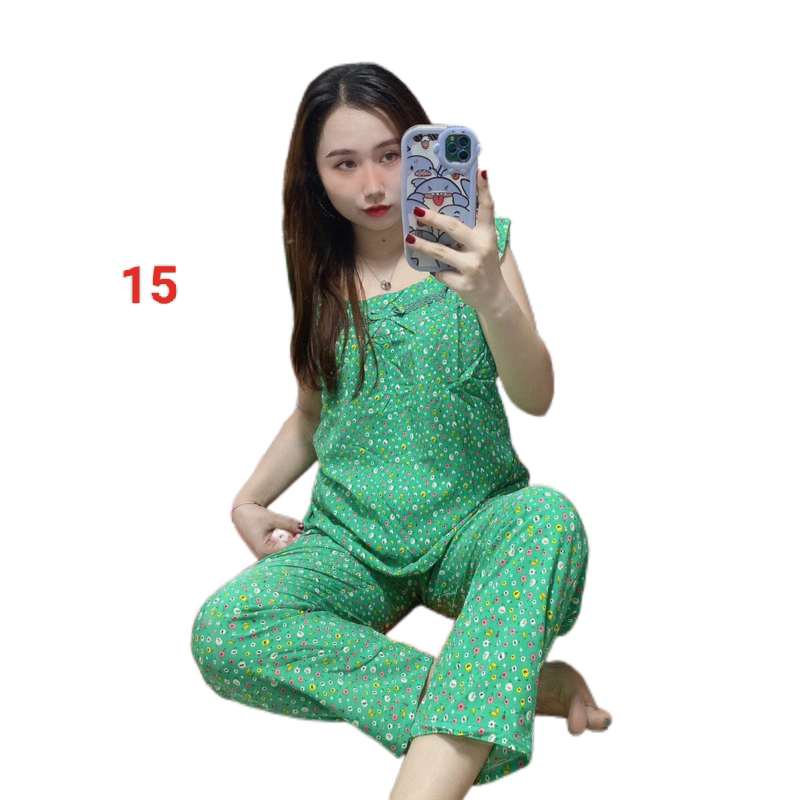 [HCM](40kg -> 75kg) Đồ Bộ nữ, Quần 9 tấc có túi, Vải Lụa Hàn, ảnh thật