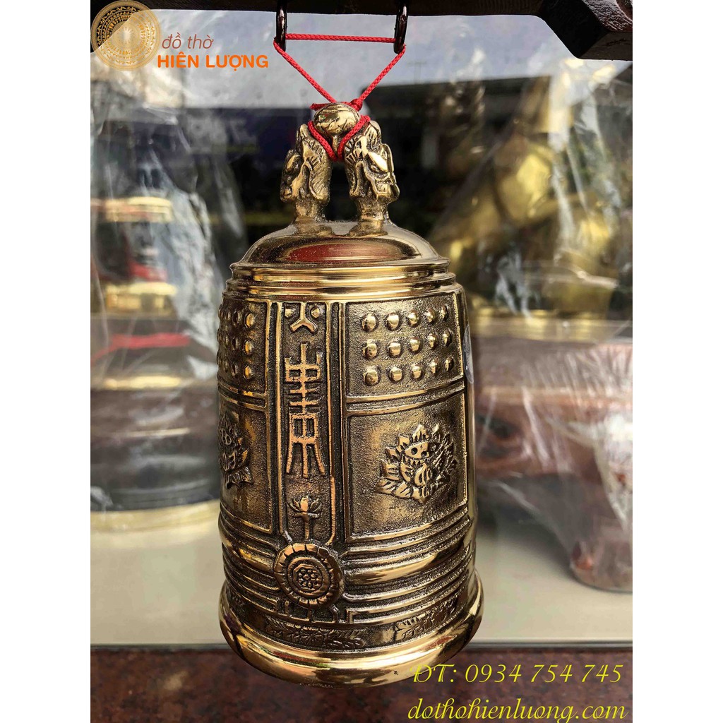 Chuông Treo Bằng Đồng Thờ Cúng Kèm Giá Treo
