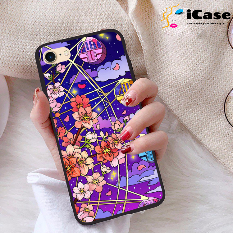 Ốp lưng iPhone 7 viền dẻo TPU BST Purple