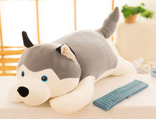 Gấu bông chó bông gòn alaska husky