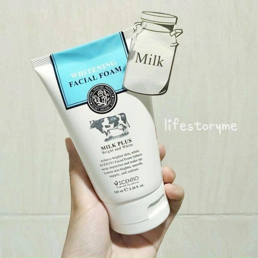 (Chính Hãng)Sữa rửa mặt bò Milk Plus Beauty Buffet Scentio Thái Lan