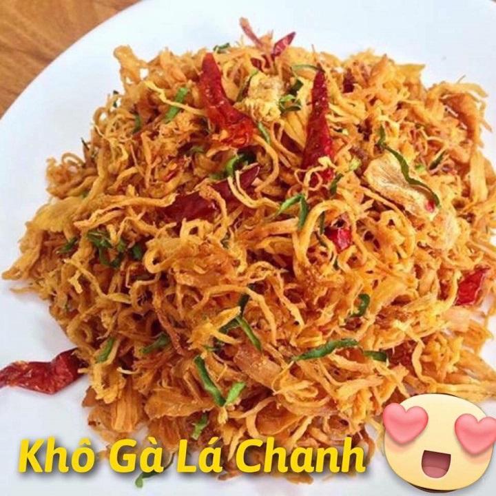 KHÔ GÀ LÁ CHANH XÉ CAY 5KG BÒ ĐỘI NÓN