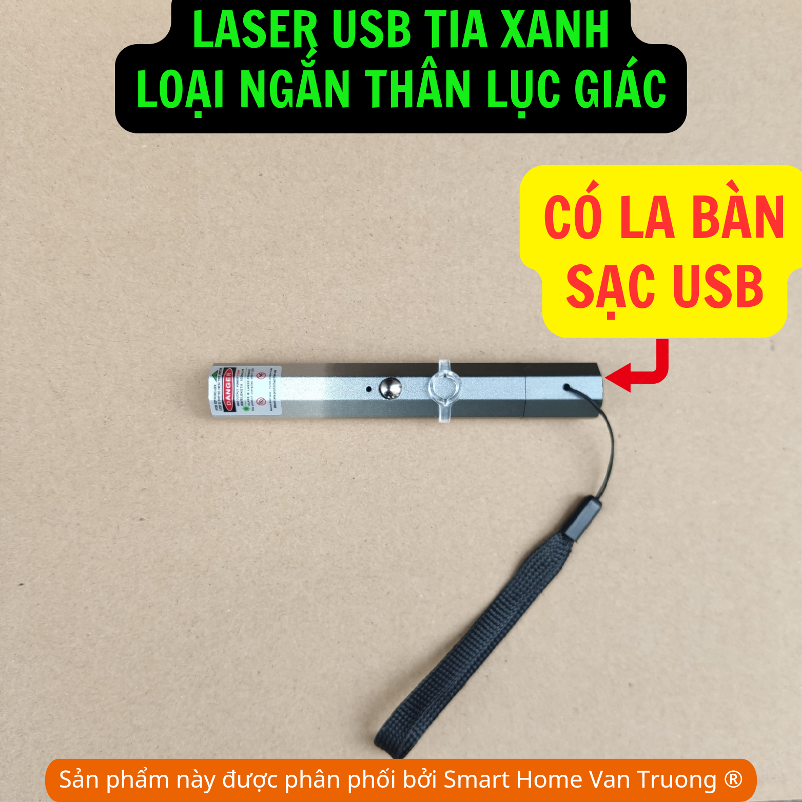 Ultra-strong portable rechargeable Lazer USB flash light flashlight