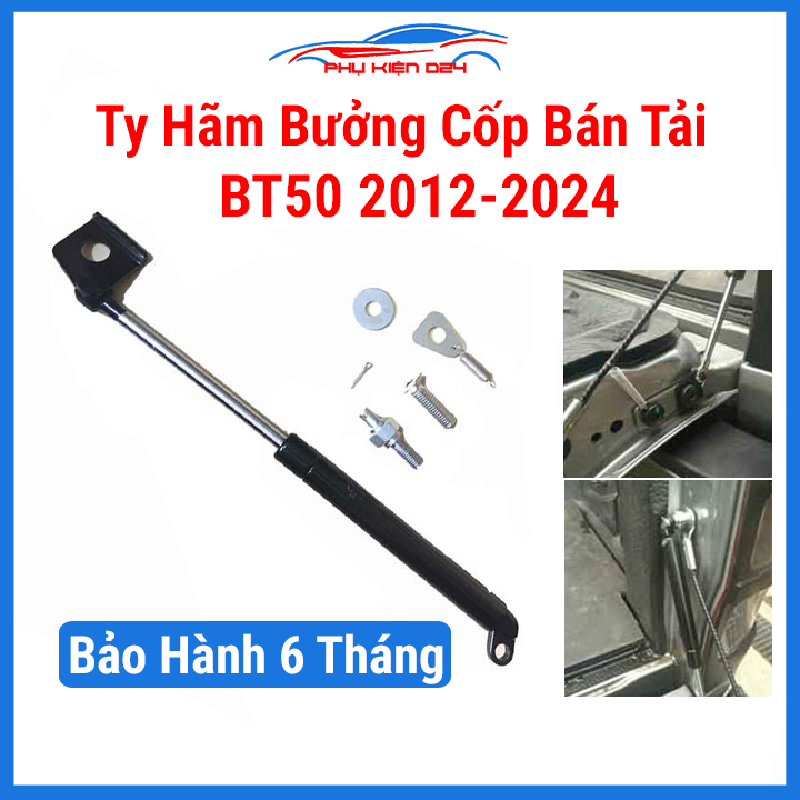 Ty hãm thủy lực mở cốp hạ thùng cho dòng xe ô tô bán tải Mazda BT-50 2012-2024 kèm phụ kiện lắp