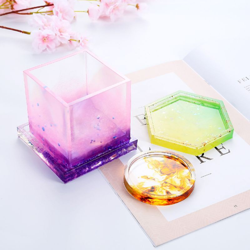 Keo Epoxy đổ mặt bàn, Nhựa epoxy trong suốt đổ khuôn silicone, Epoxy resin làm handmade - Bộ 1kg - LRAB 312