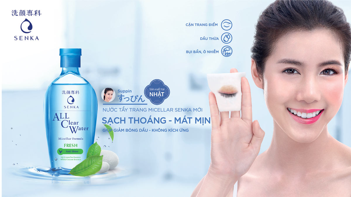 Nước Tẩy Trang SenKa Trà Xanh 200ml